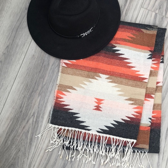 Accessories - Southwest Wrap Fringe Scarf